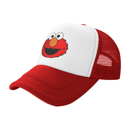 Elmo Cartoon Sesames Streets Trucker Hat Baseball Cap