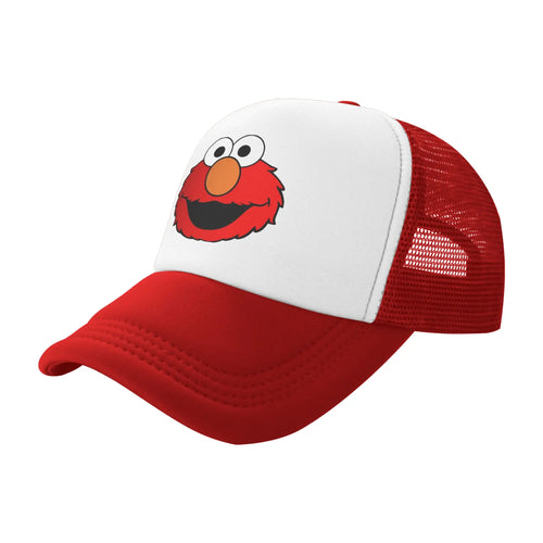 Elmo Cartoon Sesames Streets Trucker Hat Baseball Cap