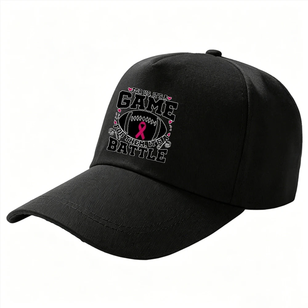 Pink Ribbon Breast Cancer Awareness Halloween Ghost Baseball Cap