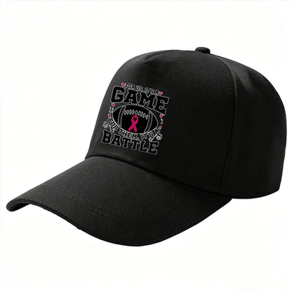 Pink Ribbon Breast Cancer Awareness Halloween Ghost Baseball Cap
