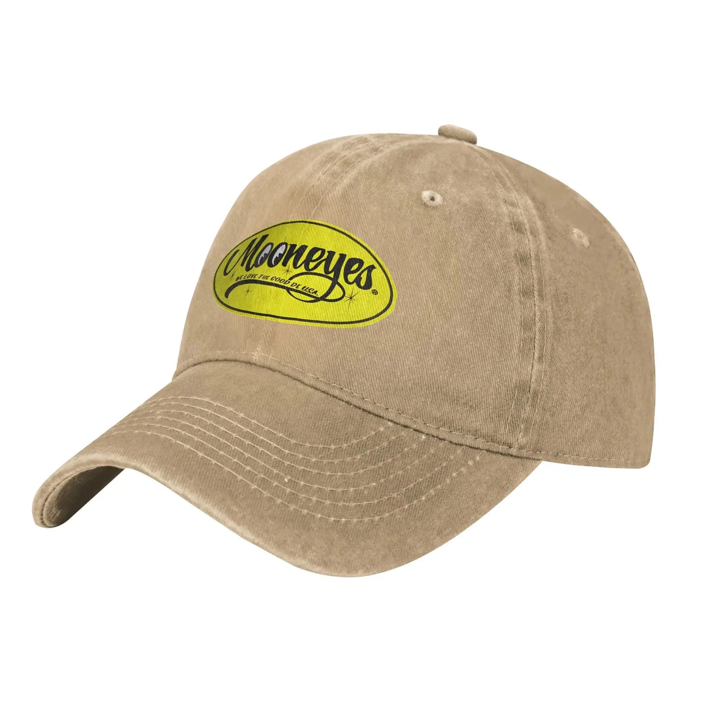 Mooneyes Baseball Caps Vintage Distressed Cotton JDM Moon Eyes