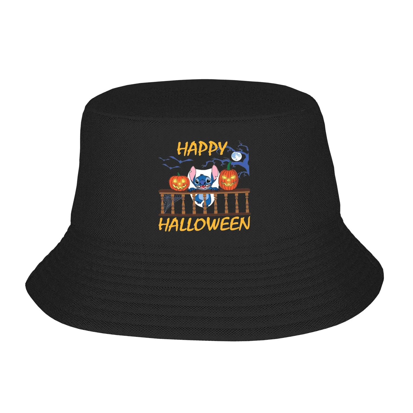 Unisex Bucket Hat Lilo And Stitch Christmas Summer Travel Headwear