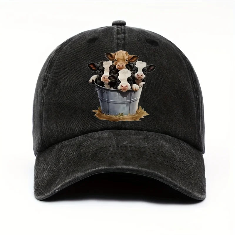 Cute Cow Print Baseball Cap