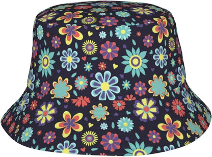 Small Flowers Fisherman Cap Hip Hop Gorras Summer Unisex Printing Bucket Hat