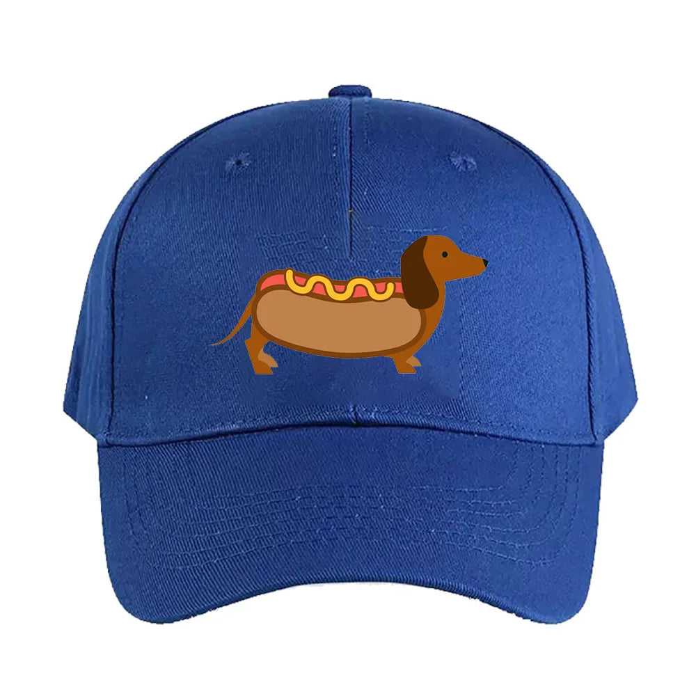 Hotdog Wiener Dog Baseball Cap