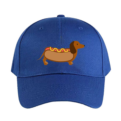 Hotdog Wiener Dog Baseball Cap