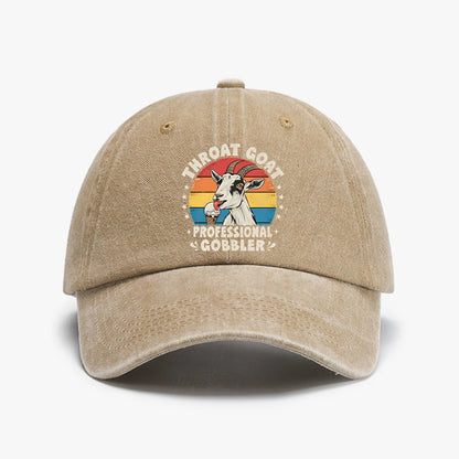 Throat Goat Retro Inappropriate Adult Funny Gag Memes Baseball Cap