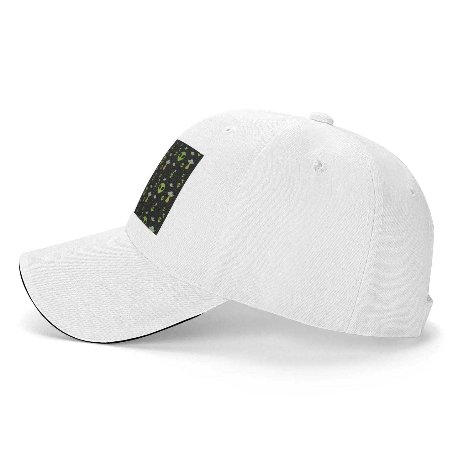 Green Alien Spaceship Pattern Cap Casual Baseball Caps