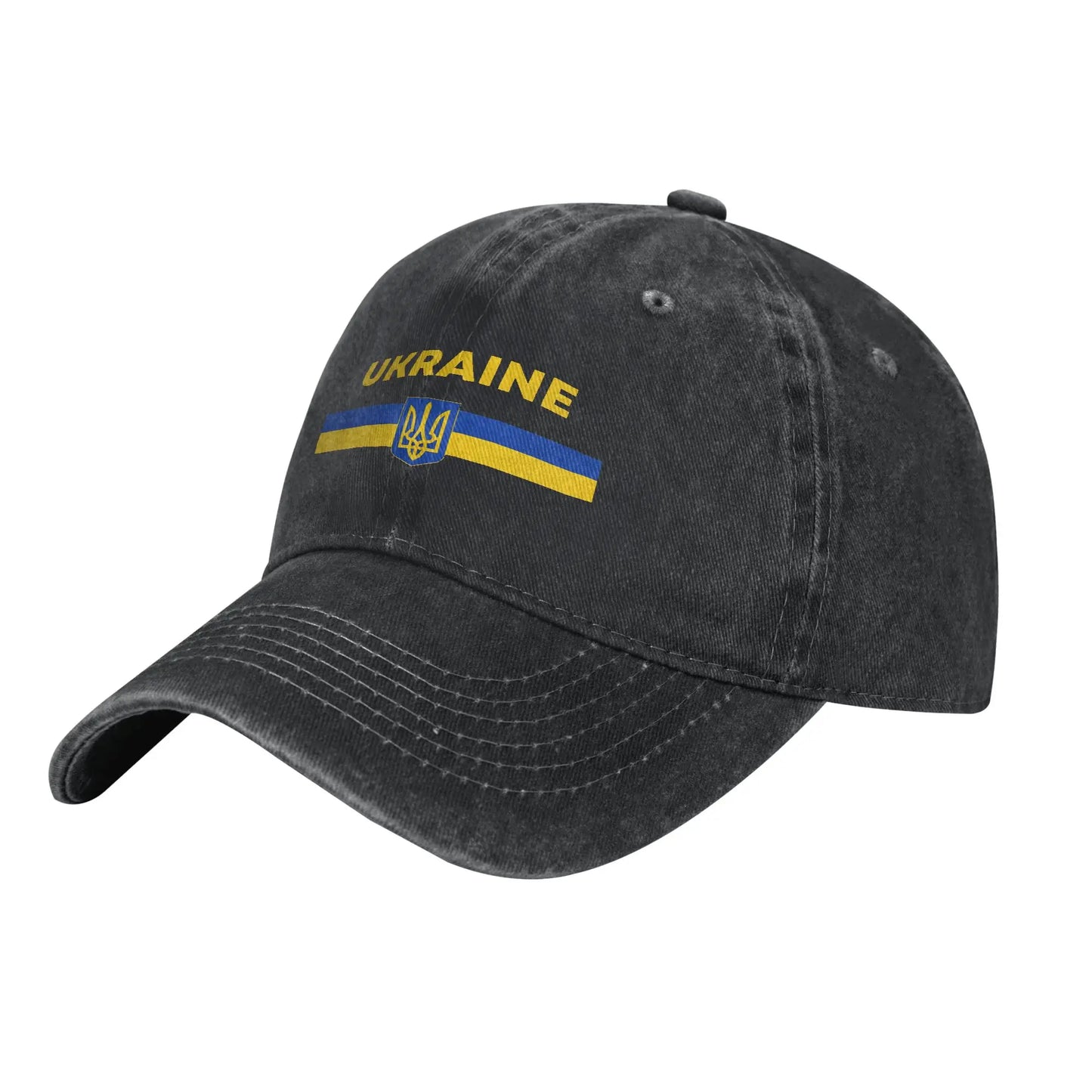 Ukrainian Coat Of Arms Washed Baseball Cap