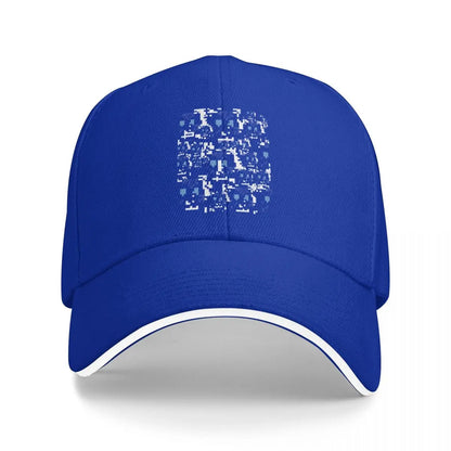 Modified Anti-Surveillance Disable Facial Recognition Pattern Baseball Cap