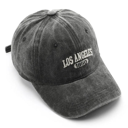 Cotton Soft Top Hats Unisex Los Angeles Embroidery Baseball Cap