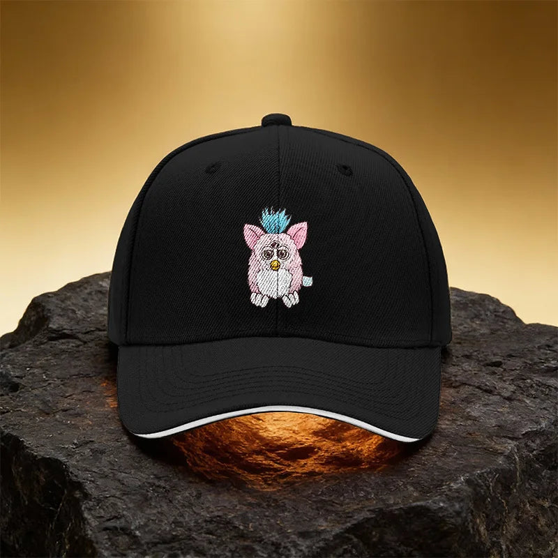 Pink Plush Doll Hat Unisex Printed Baseball Cap