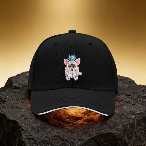 Pink Plush Doll Hat Unisex Printed Baseball Cap