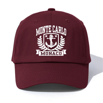 MONTE CARLO Print Baseball Cap For Adults