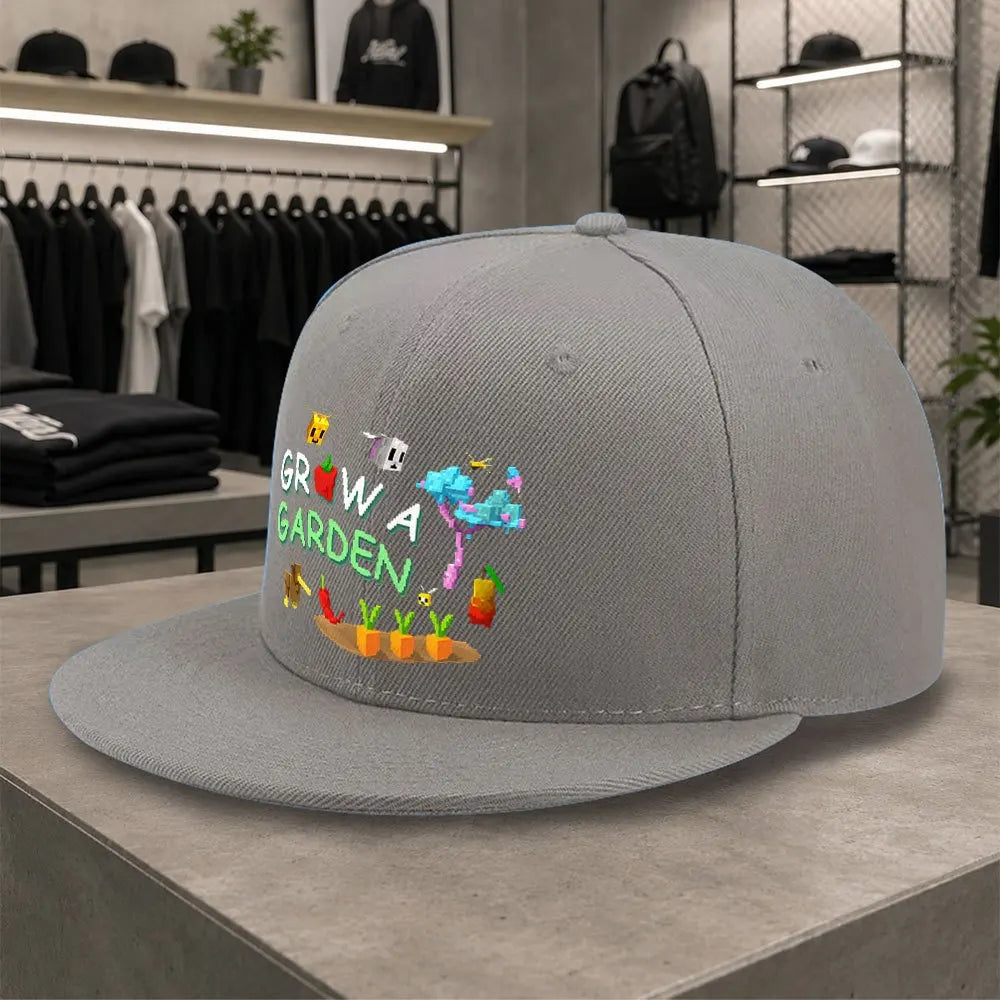GROW A GARDEN Pixel Style Unisex All-Match Snapback Cap