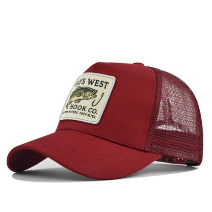 Man Hat High Quality Fishing Cartoon Baseball Cap
