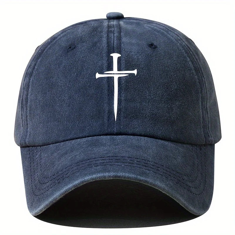 Retro Washed Cross Baseball Cap