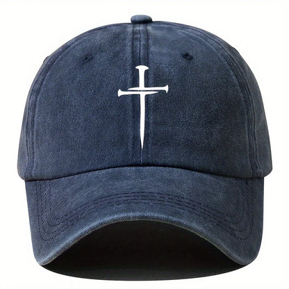 Retro Washed Cross Baseball Cap