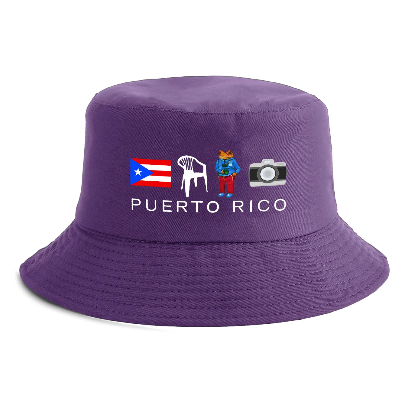 Reversible Puerto Rico Print Bucket Hat