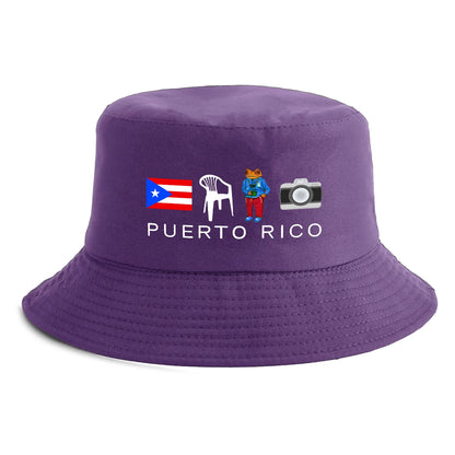 Reversible Puerto Rico Print Bucket Hat