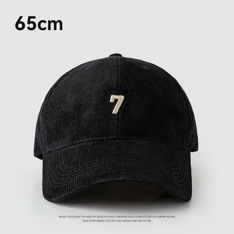 Winter 60-65 cm Large Size Corduroy Baseball Cap For Men Women