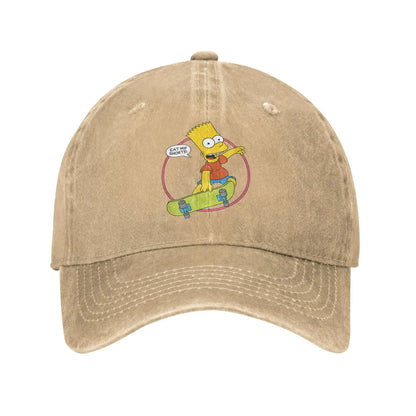 New The S-simpson Bart Eat My Shorts Sun Baseball Cap
