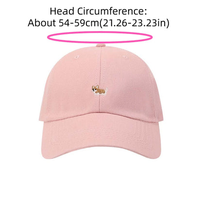 Trendy Dog Women Baseball Hat Breathable Cotton Men Sunshade Hat