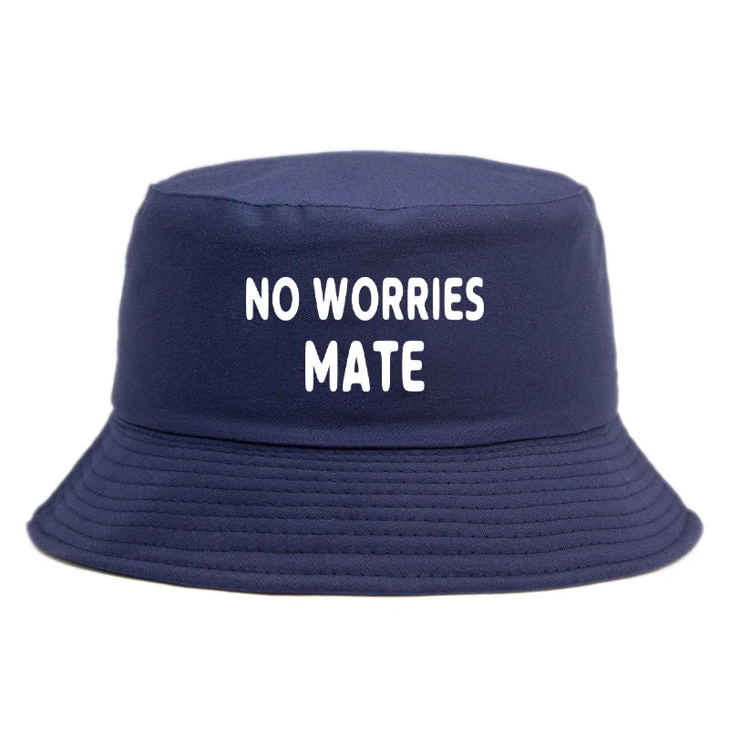 No Worry Mate Reversible Bucket Hat Fashion Girl Boy