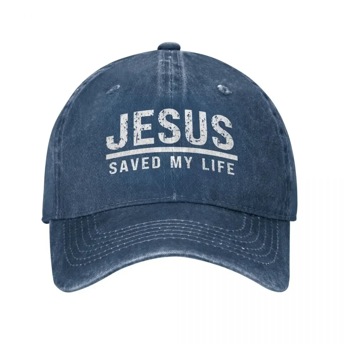 Jesus Saved My Life Ponytail Baseball Cap