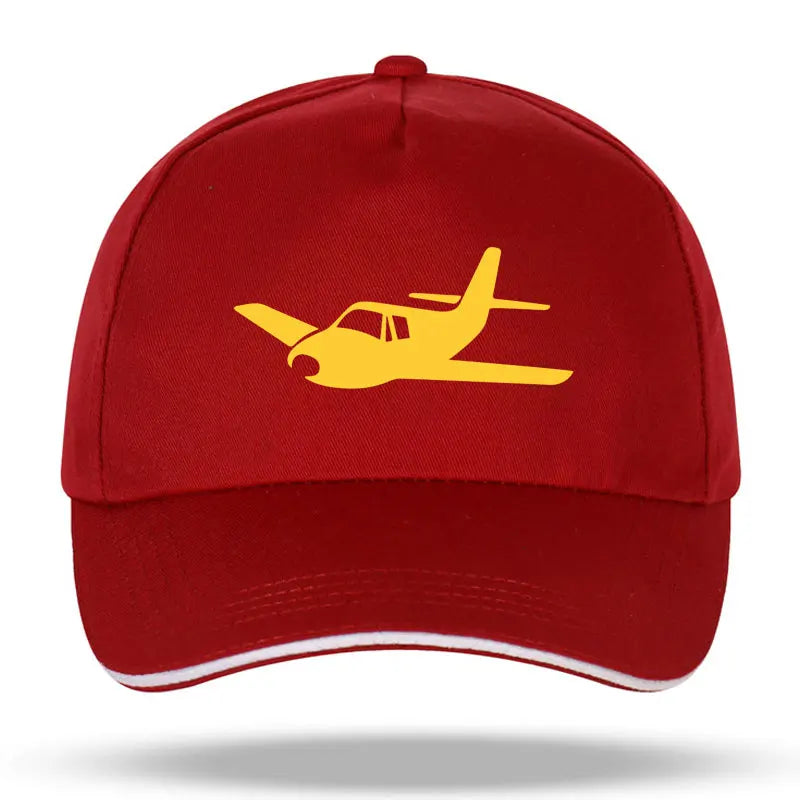 New Men Women Fashion Airplane Pilot Wings Funny Print Baseball Caps