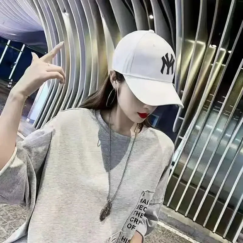 Trendy Embroidered Letter Baseball Cap Korean Fashion For Women Men