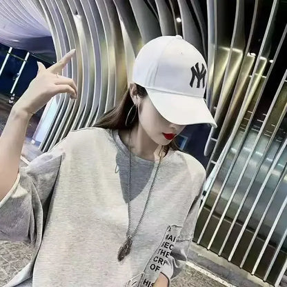 Trendy Embroidered Letter Baseball Cap Korean Fashion For Women Men