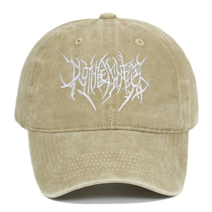 Visors Embroidery Baseball Caps Adjustable Gothic Faded Cap Hip-hop Sunscreen Hats