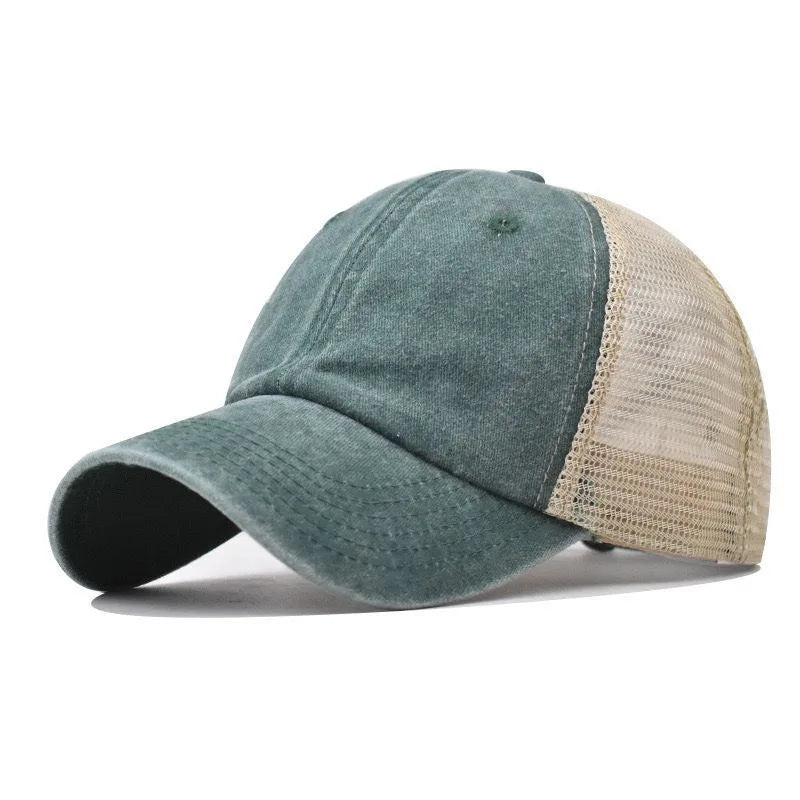 Mesh Hats for Men and Women Beach Worn Baseball Caps