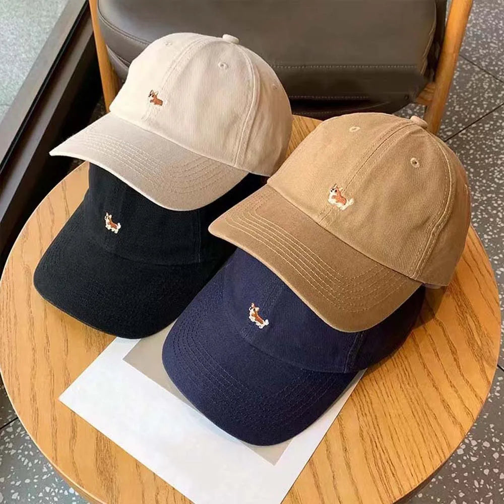 Trendy Dog Women Baseball Hat Breathable Cotton Men Sunshade Hat