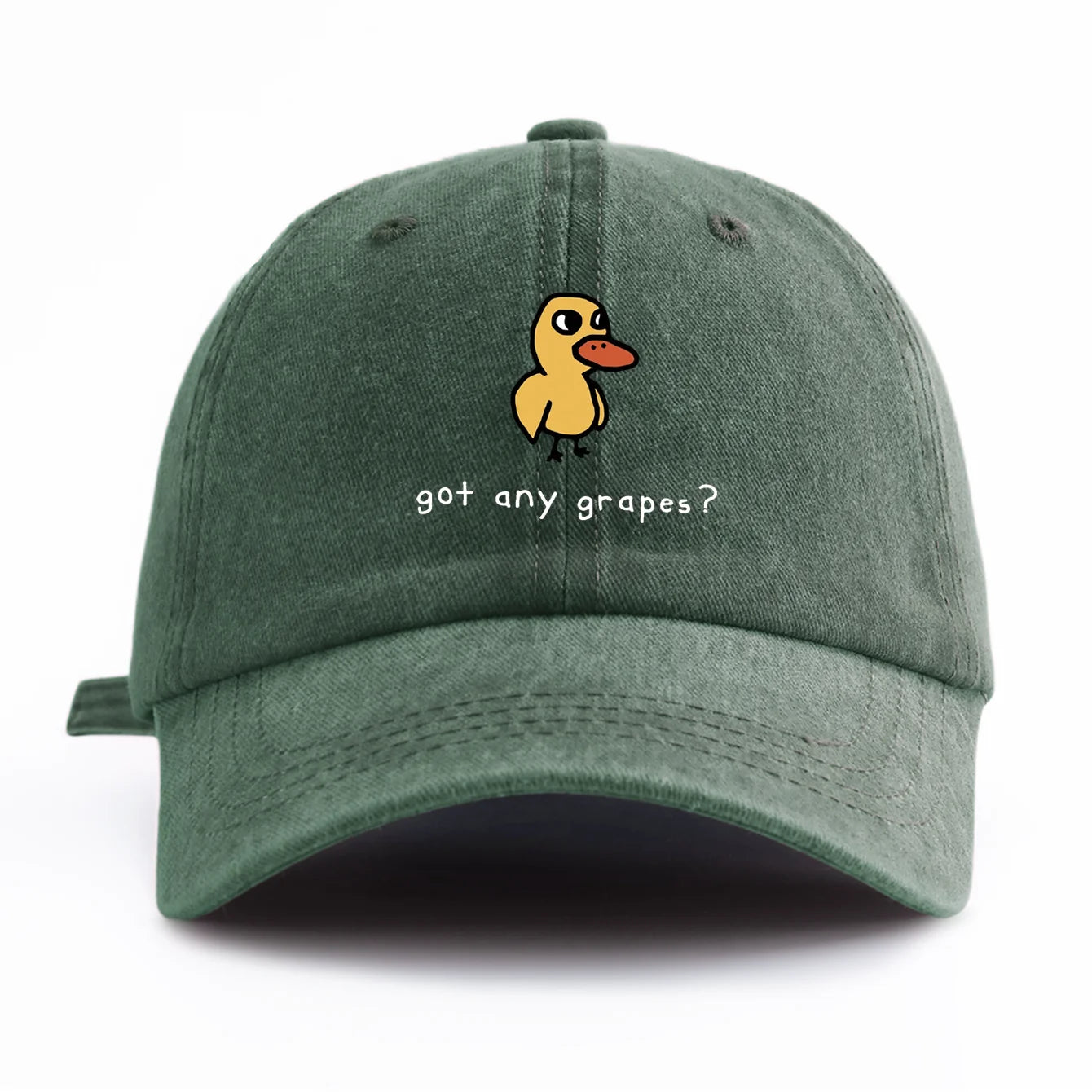 GOT ANY GRAPES Print Washed Baseball Cap For Adults