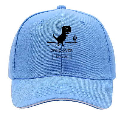 Game Over Dinosaur Pixel Art Desert Hip Hop Hat Baseball Cap