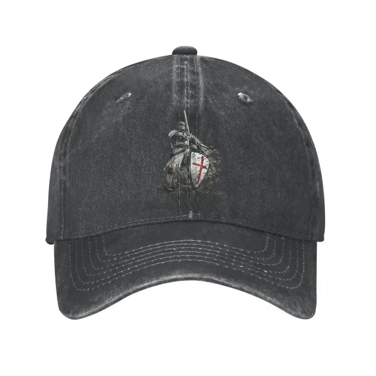 Templar Shield Cross Sword Knights Baseball Cap