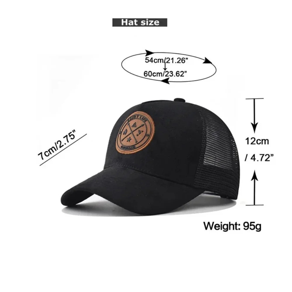 Summer Mesh Baseball Cap ENJOY LIFE Letter Patch Trucker Hat