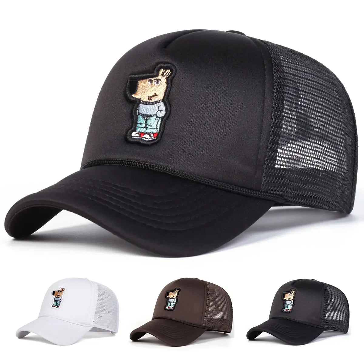Unisex Cute Kangaroo Embroidery Baseball Net Caps Spring And Summer