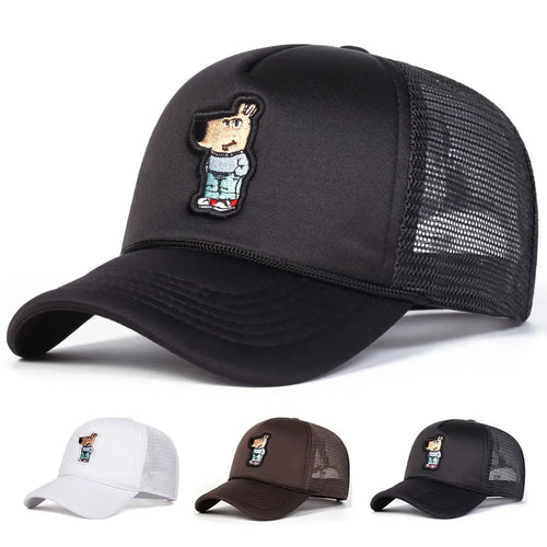 Unisex Cute Kangaroo Embroidery Baseball Net Caps Spring And Summer