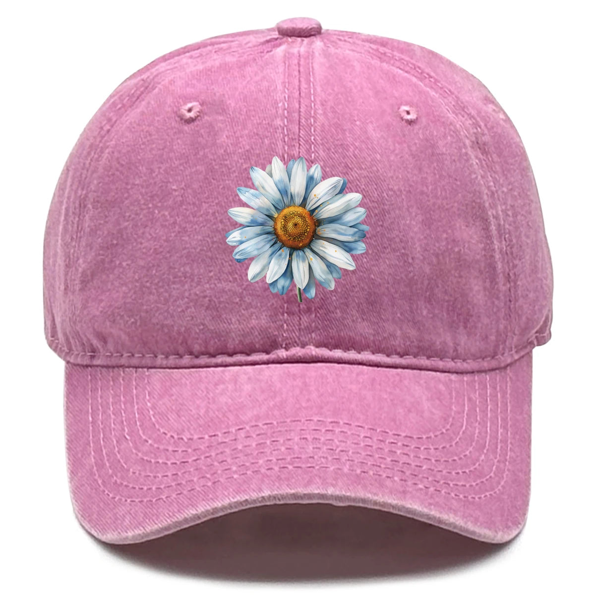 Flower Print Snapback Baseball Cap Flower Hat