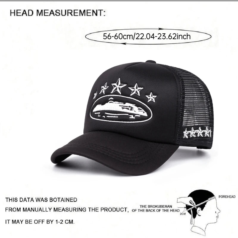 New Five Star Embroidered Men's Trendy Baseball Hat