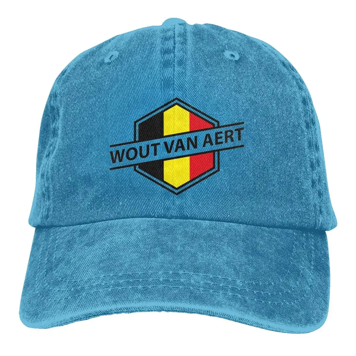 Wout Van Aert Baseball Caps Accessories Retro Distressed Denim Sun Cap Men Women
