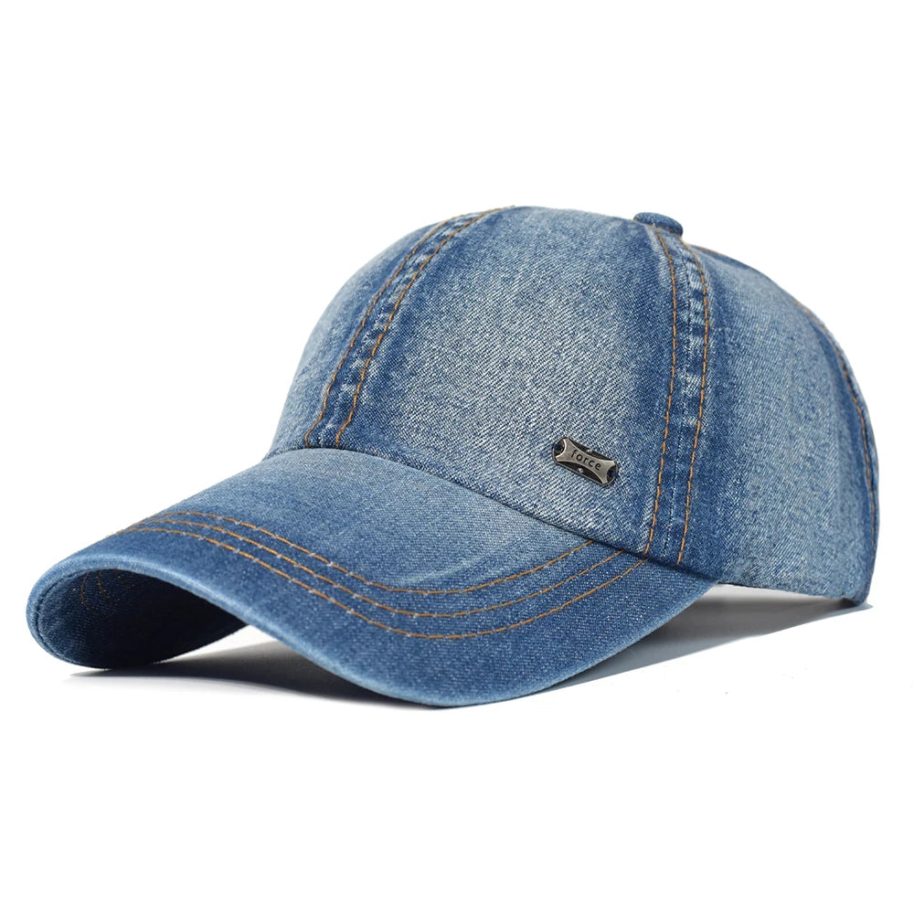 Four Seasons Vintage Washed Cotton Baseball Cap Men Women