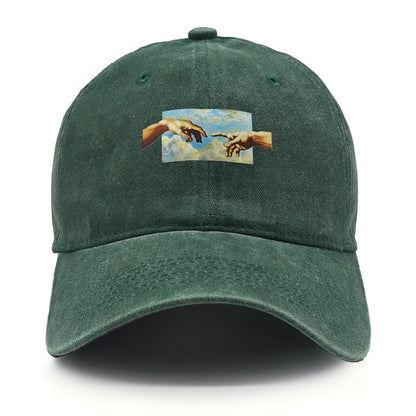 Vintage Printed Baseball Cap For Both Men And Women