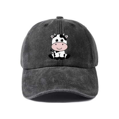 Cute Animal And Love Art Graphic Vintage Washed Baseball Cap