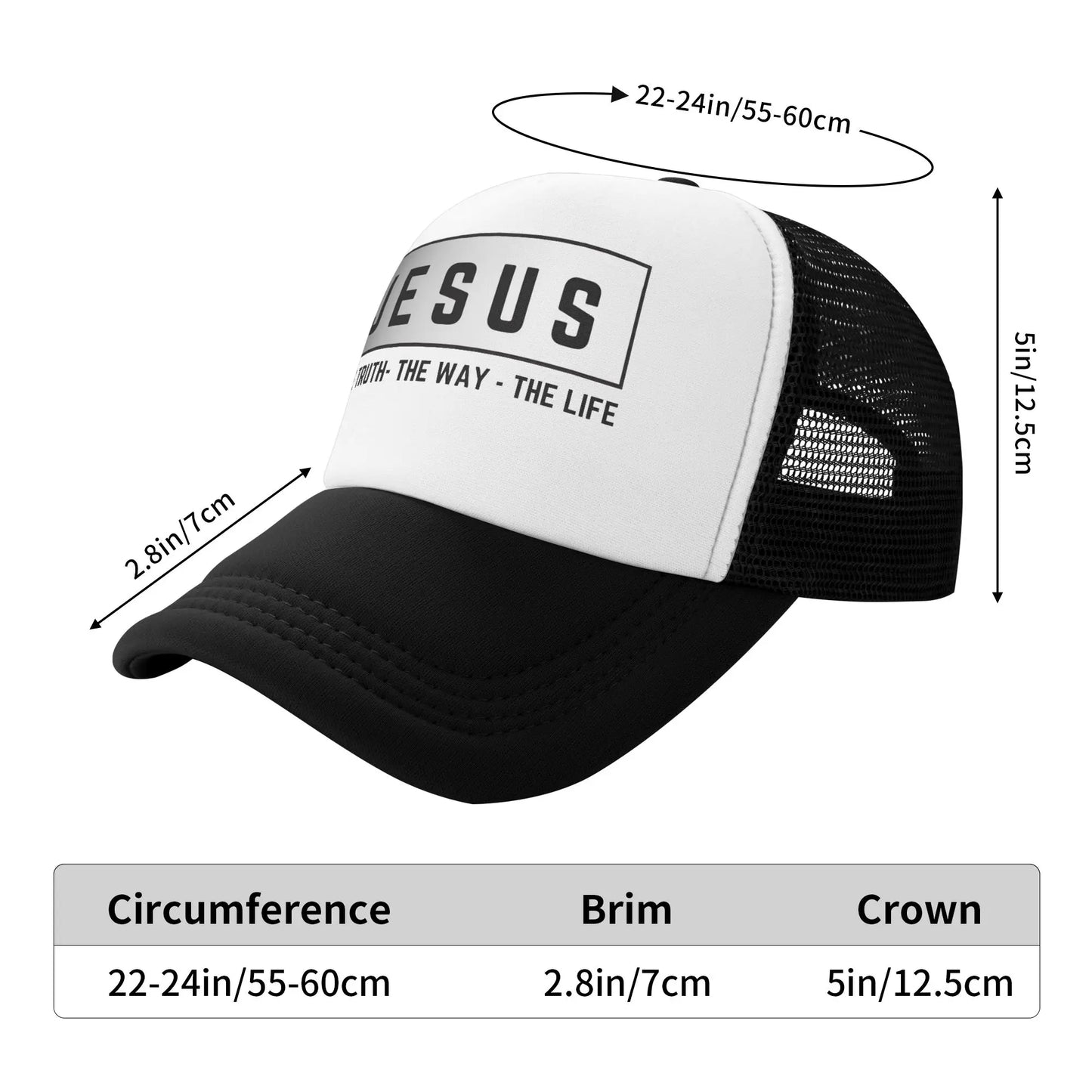 JESUS the Way Mesh Baseball Caps