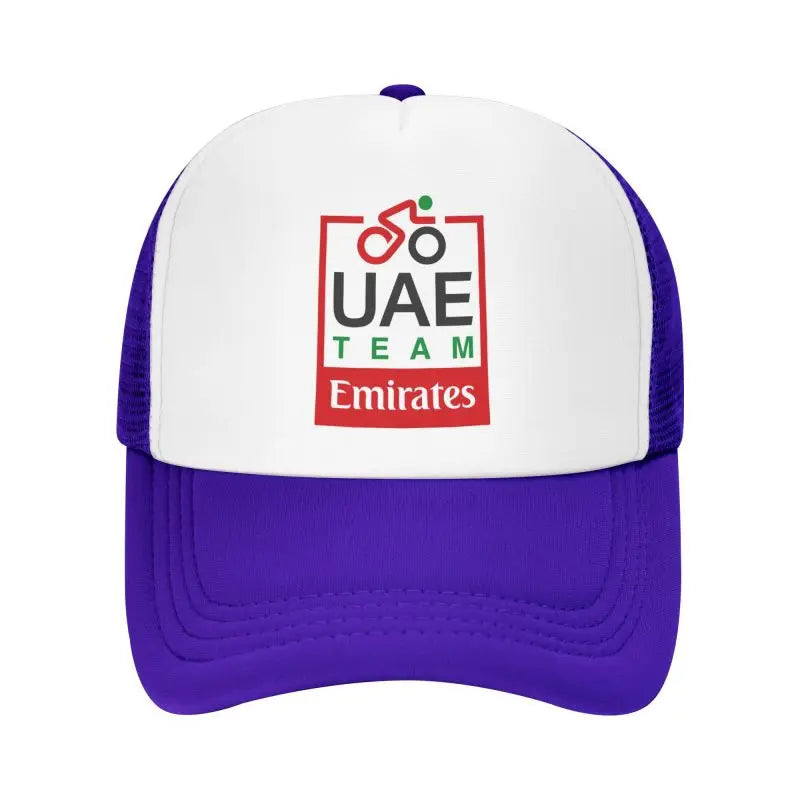 UAE Road Vehicle Print Mesh Baseball Cap