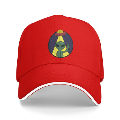 UFO We Come In Space Alien Baseball Cap